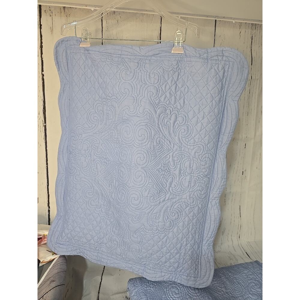 2 Piece Quilted Bedspread Twin Size Ultra Soft Embossed